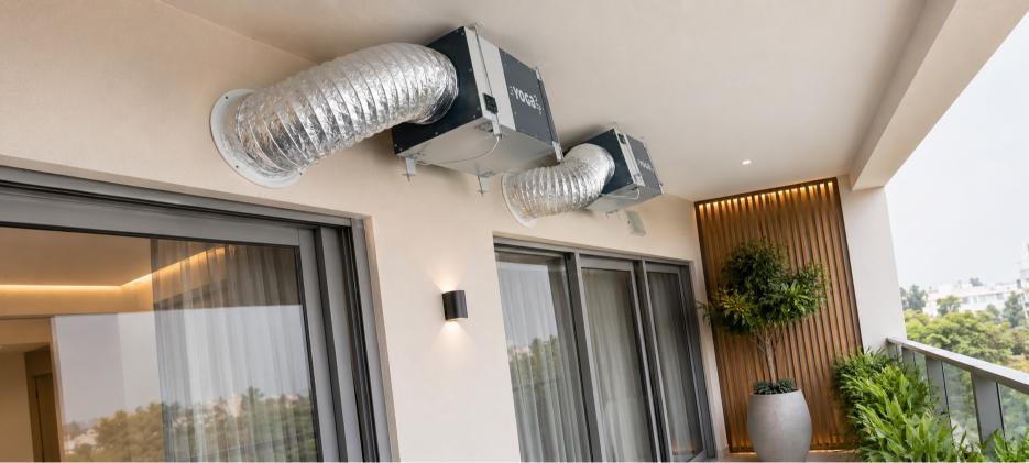 Wall Puncher installation beside a window